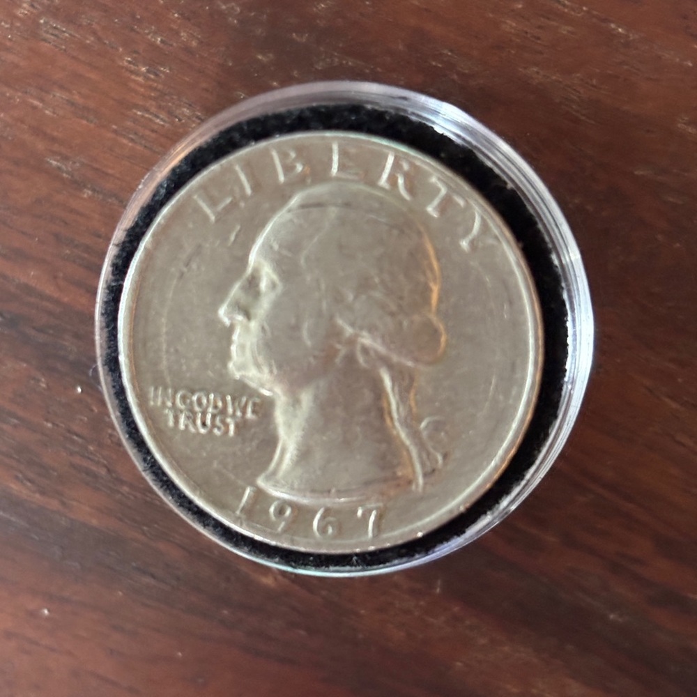 1967 Error  US Quarter